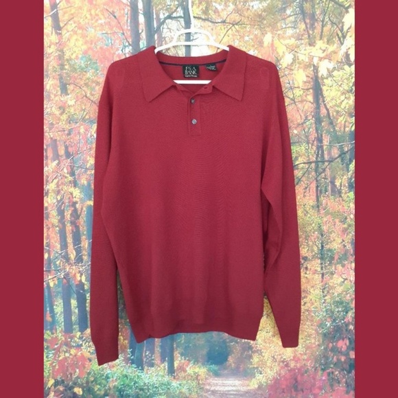 Jos. A. Bank Other - Jos. A. Banks Red Merino Wool Sweater Size Large